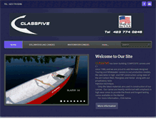 Tablet Screenshot of classfiveboats.com